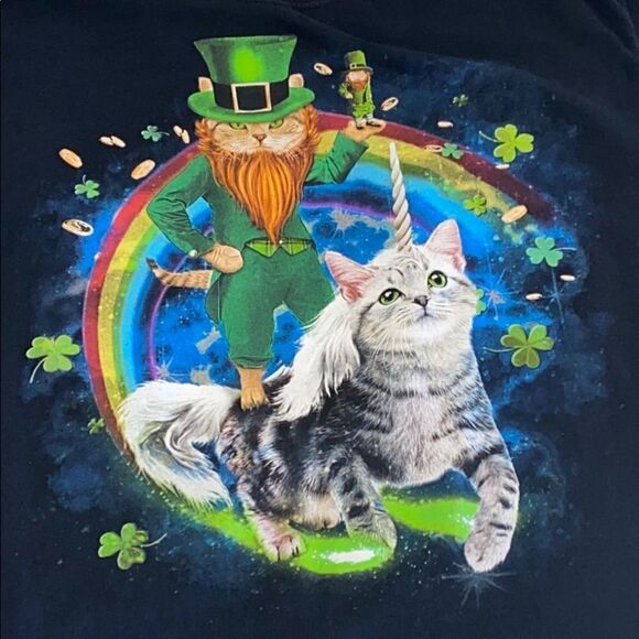 Kitty cat god of the internet logo T-shirt Size Medium - Picture 2 of 4